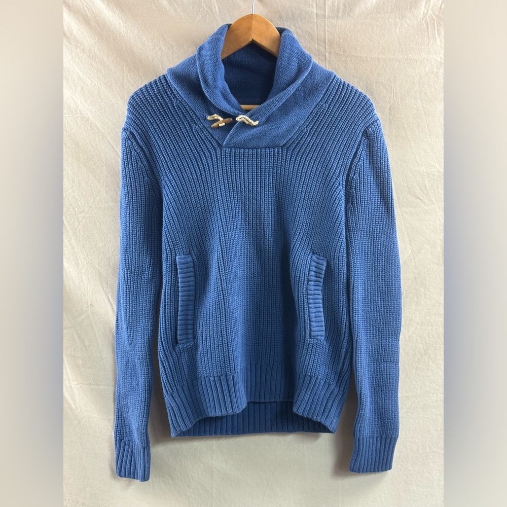 H&M LOGG Shawl sweater Navy Blue Size S
